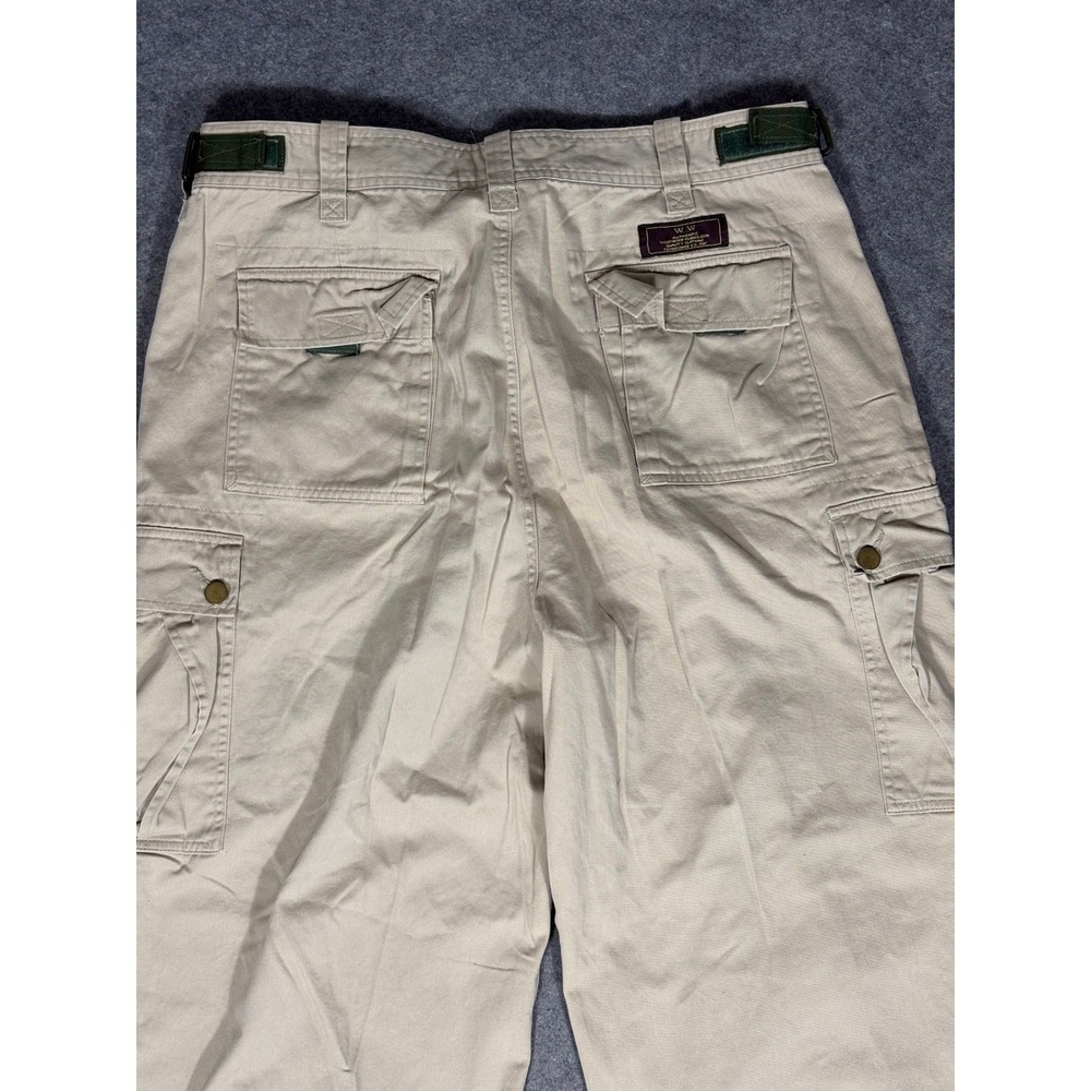 WWII Vintage Mens Khaki Cargo Pants 100% Cotton Tan 40R - Picture 11 of 11